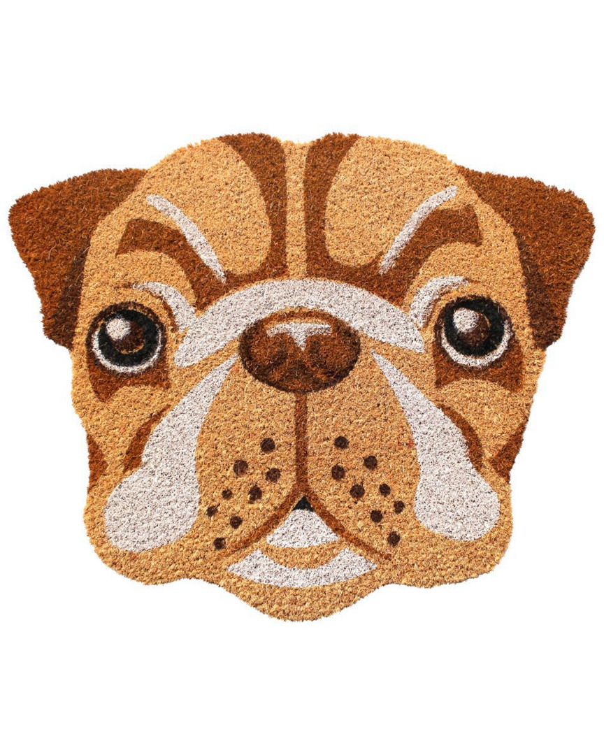 Rug Smith Rugsmith Natural Shaped Pug Face Doormat