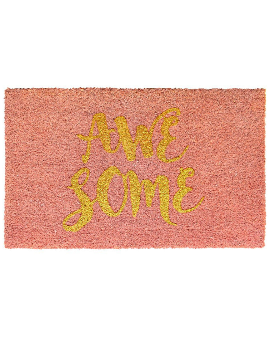 Rug Smith Rugsmith Pink Glitter Awesome Doormat