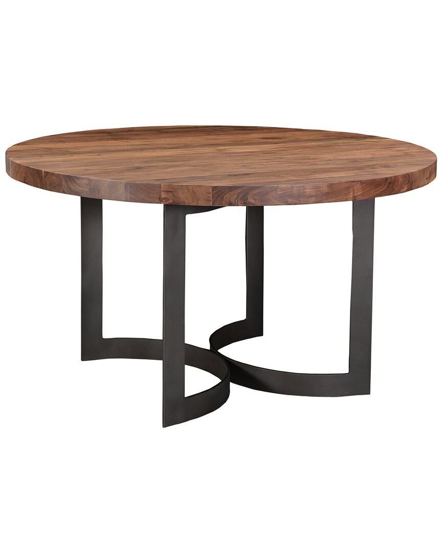 Moe's Home Collection Bent Round Dining Table In Brown