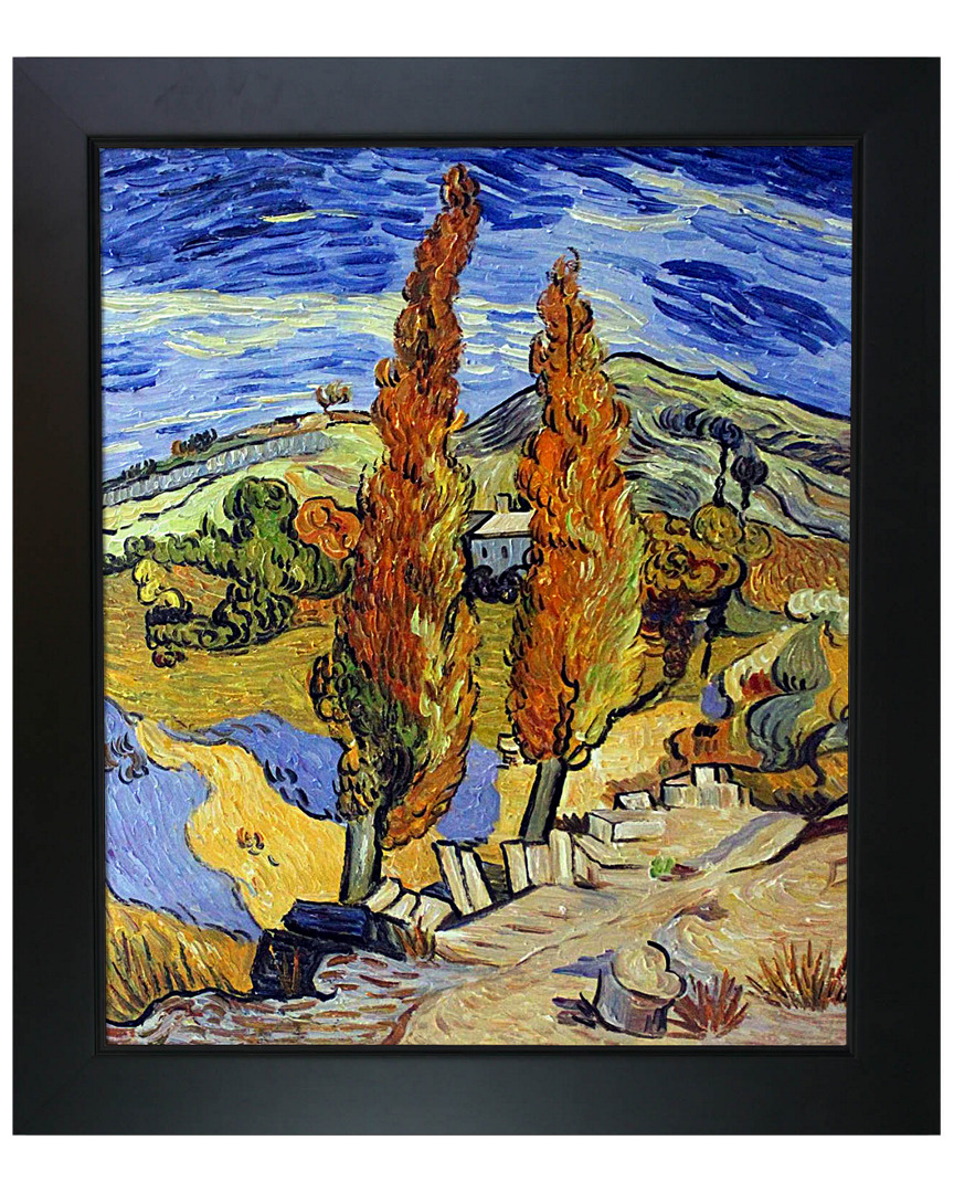 Overstock Art Two Poplars On A Hill By Vincent Van Gogh