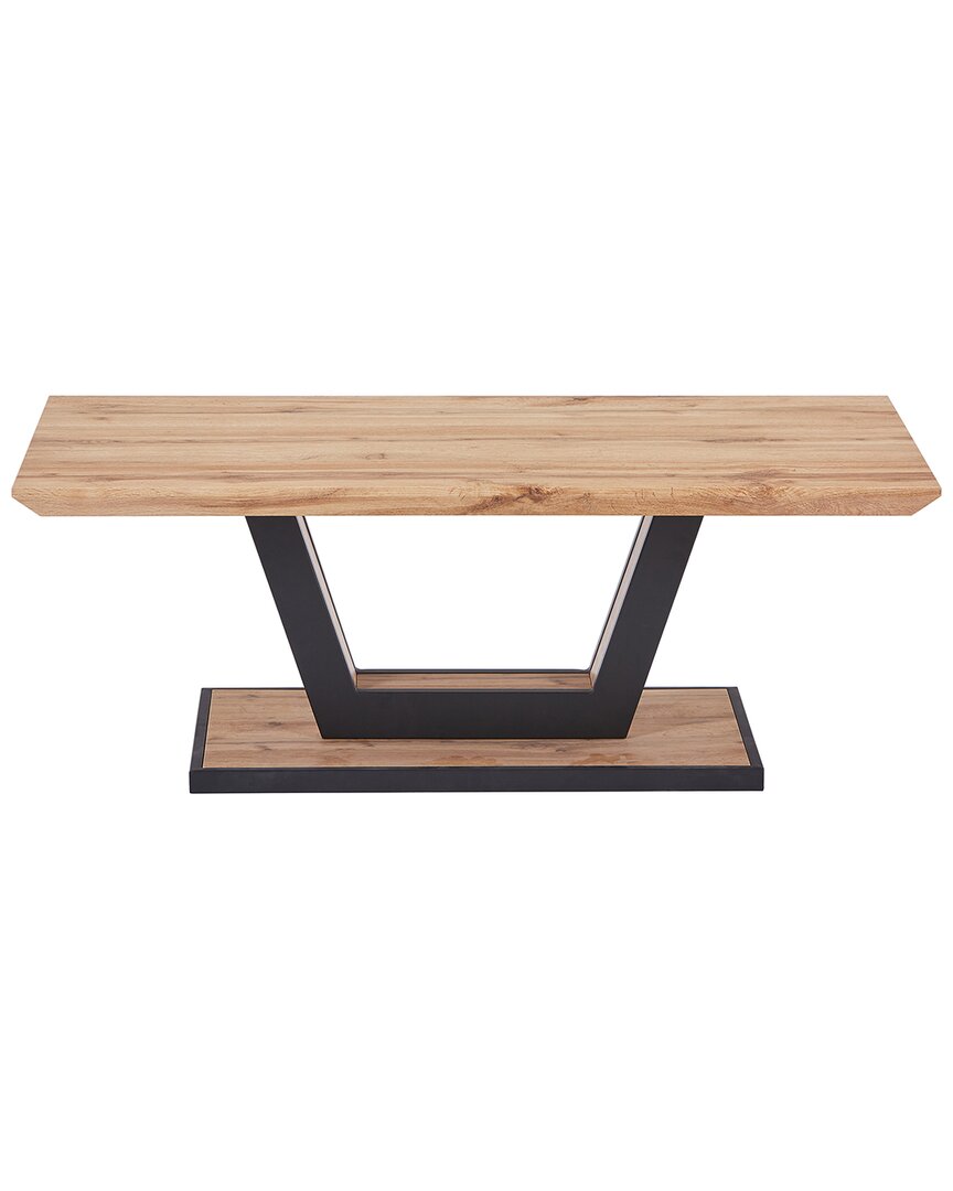 Worldwide Home Furnishings Modern Rectangular Coffee Table In Brown