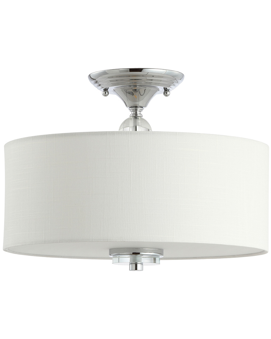 Jonathan Y Marc 15in Metal Crystal Led Semi-flush Mount