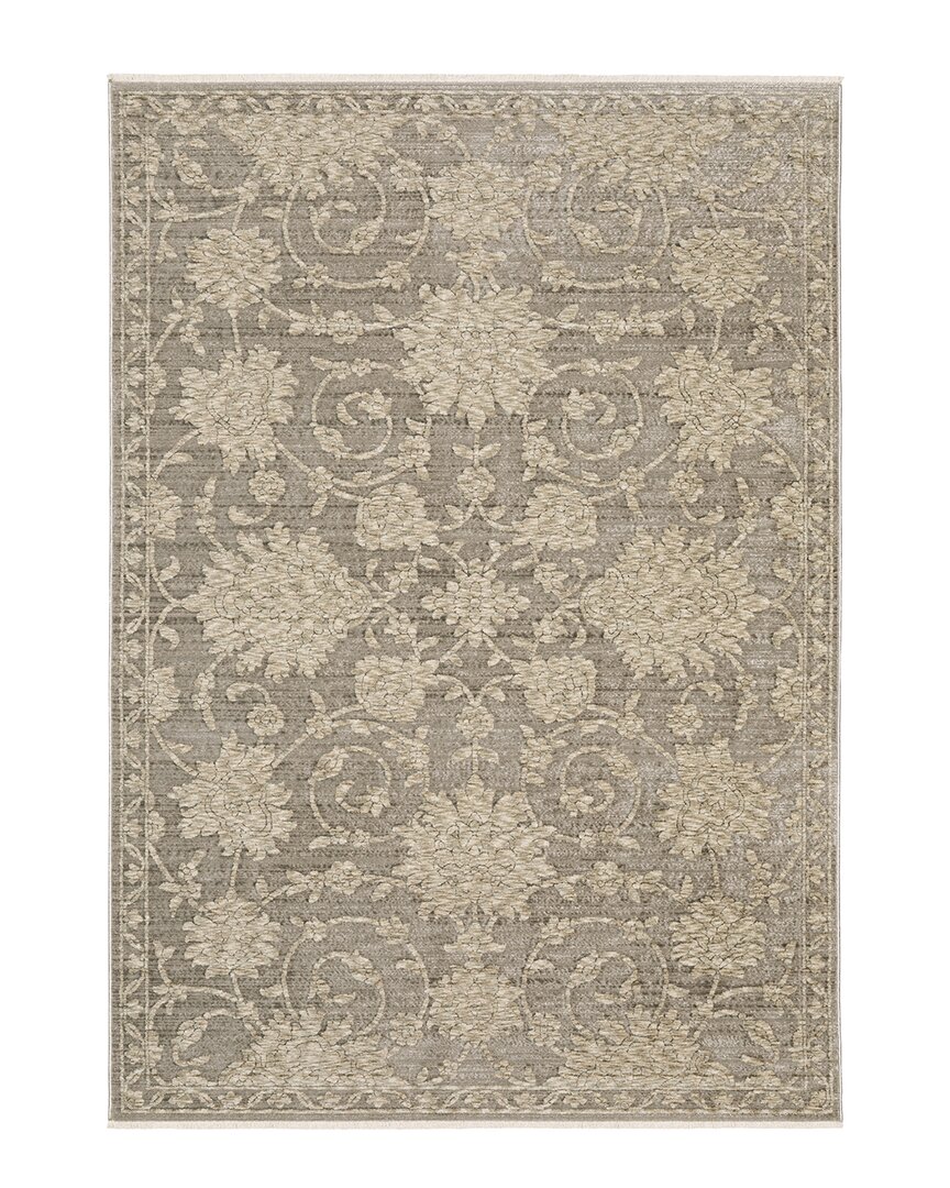 Stylehaven Cameron Traditional Oriental Floral Rug In Gray