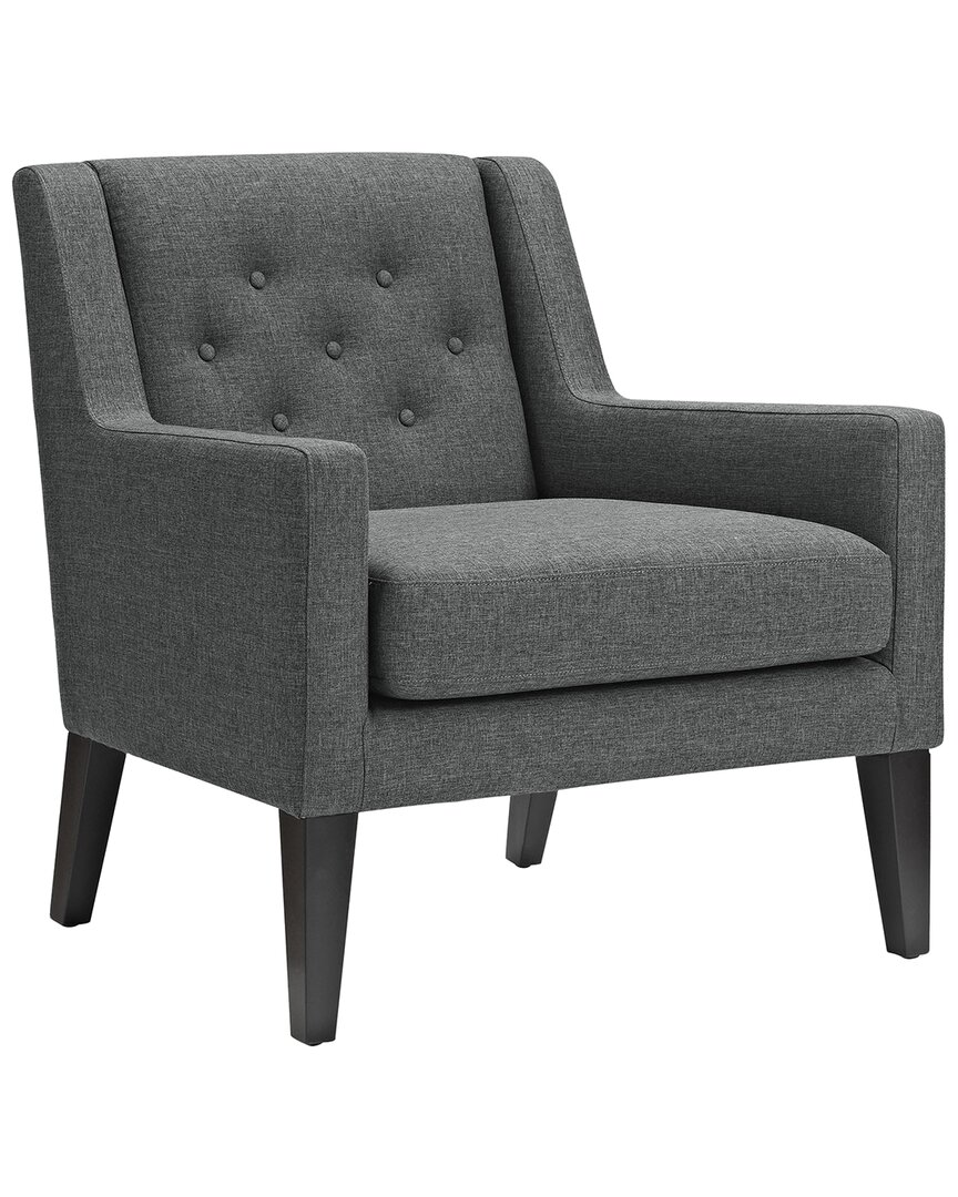 Modway Earnest Upholstered Fabric Armchair In Grey