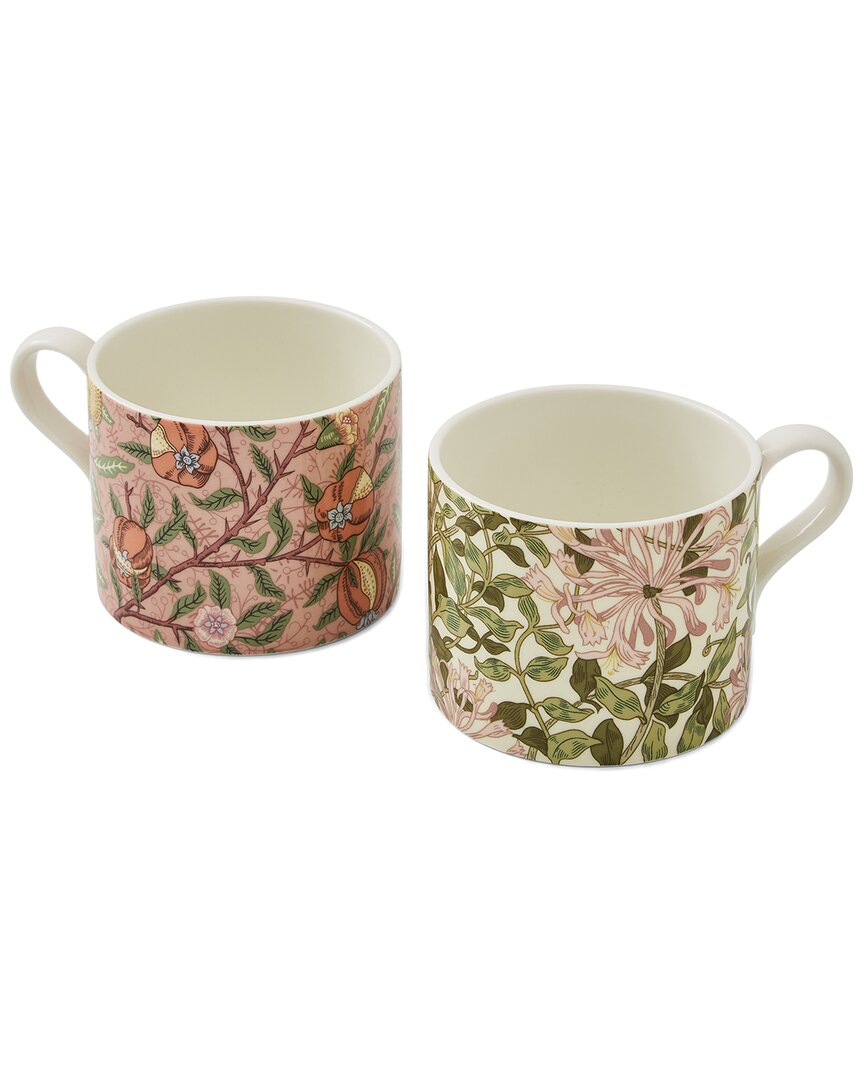 SPODE SPODE MORRIS & CO FRUIT & HONEYSUCKLE MUGS (SET OF 2) 