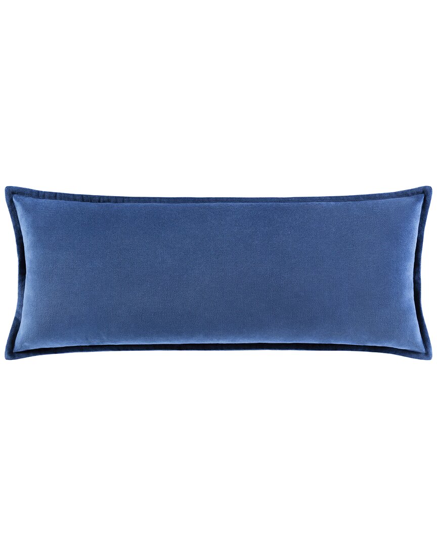 Surya Cotton Polyester Pillow Kit In Navy