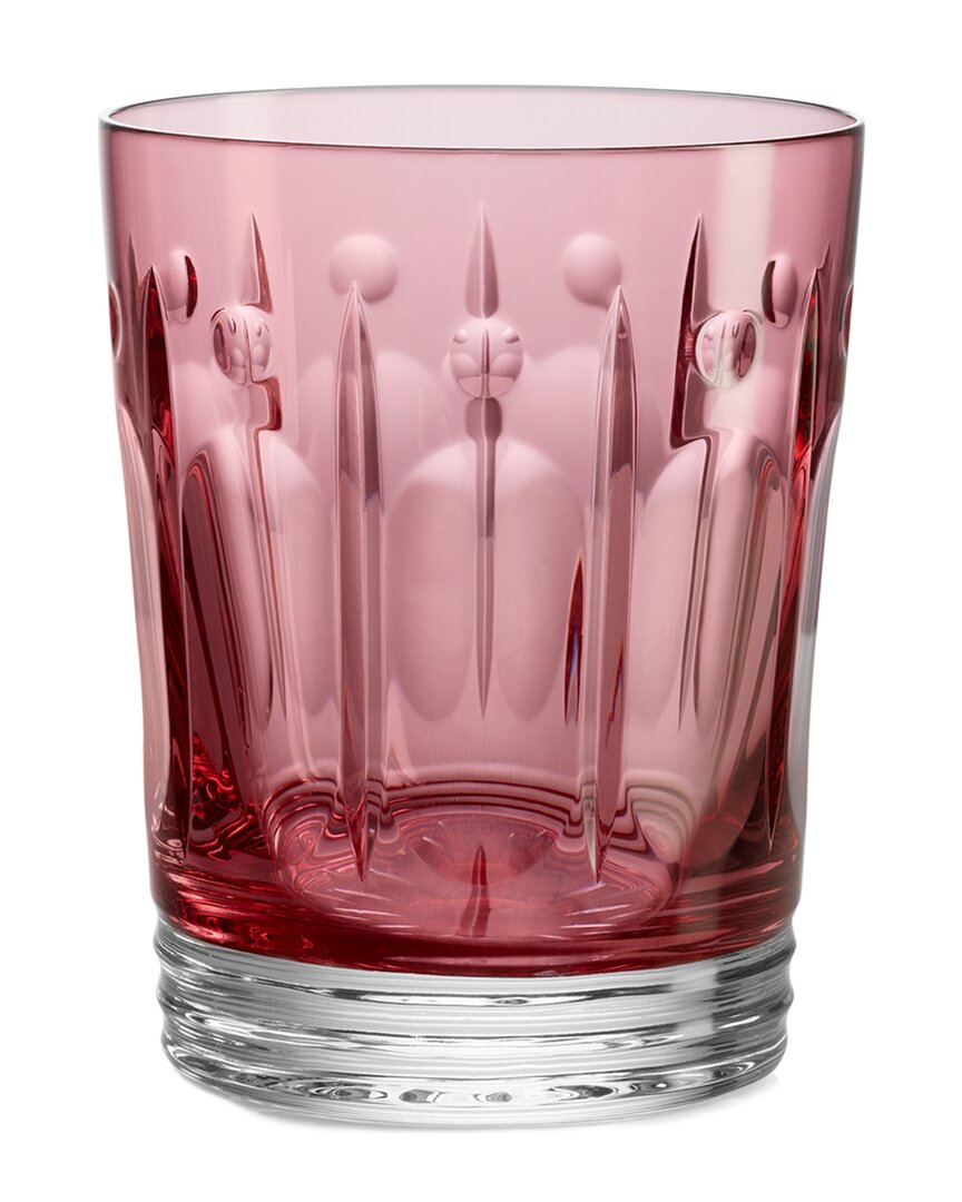Waterford Winter Wonders Double Old Fashioned Crystal Glass In Pink