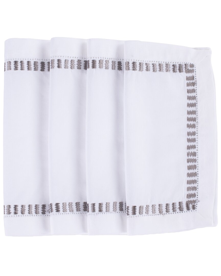 Amity Home Set Of 4 Savona Cocktail Napkins