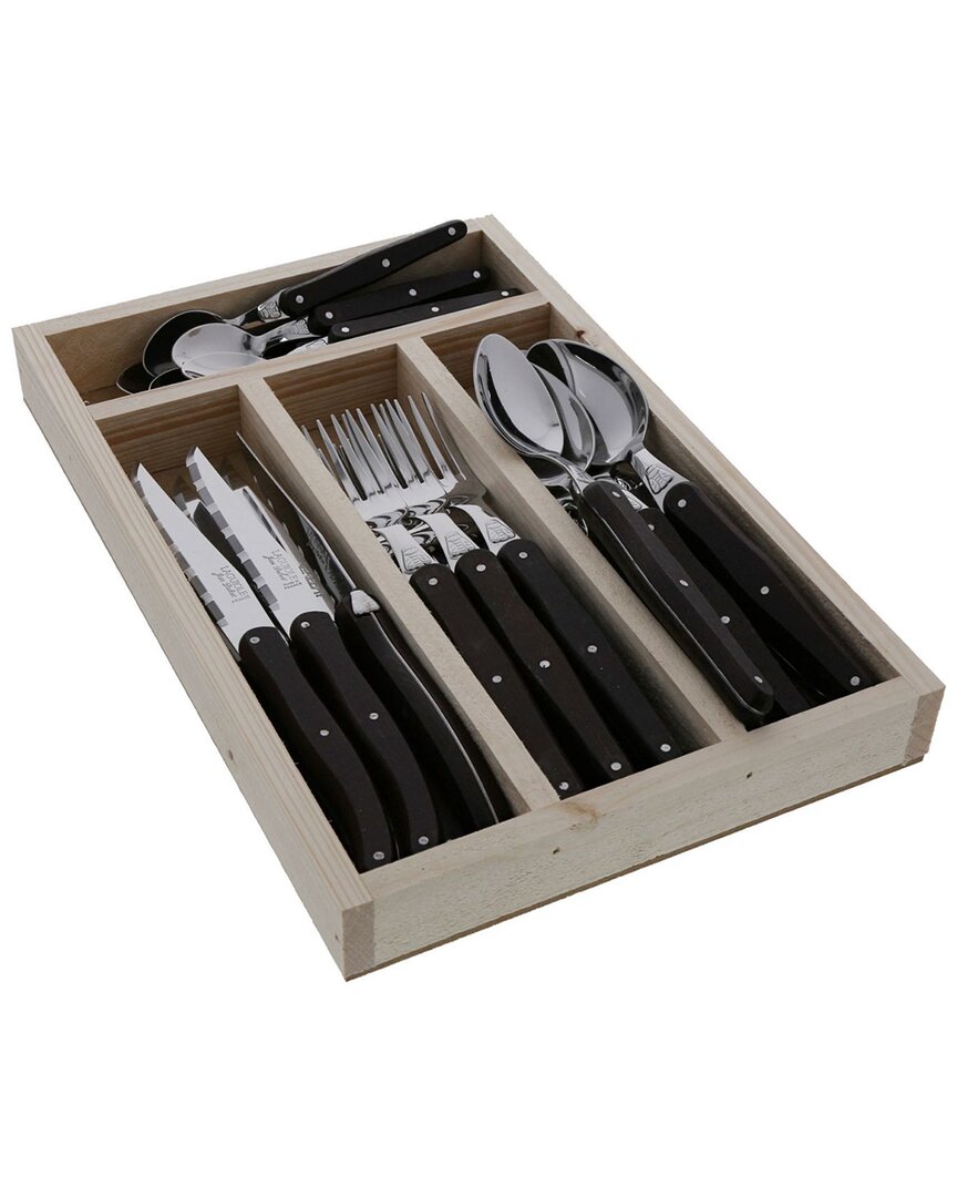 Jean Dubost 24pc Everyday Flatware Set