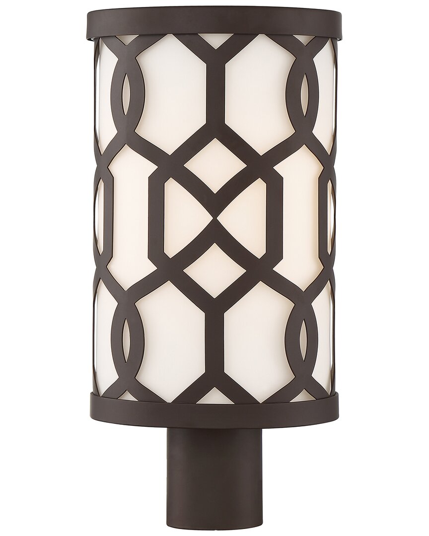 Shop Crystorama Libby Langdon For  Jennings Outdoor 1-light Post In Bronze