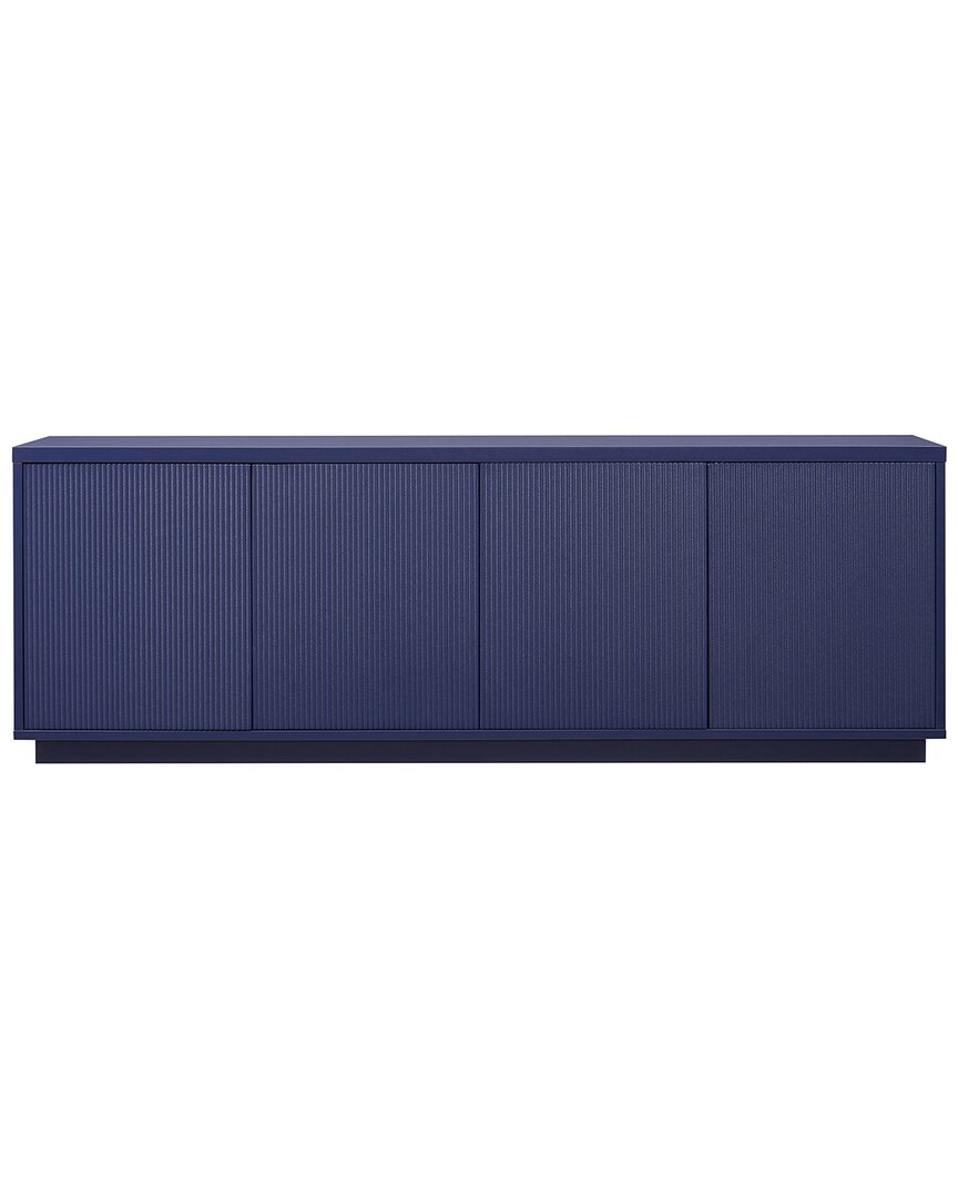 Abraham + Ivy Hanson Rectangular Stand For Tvs Up To 75in In Blue
