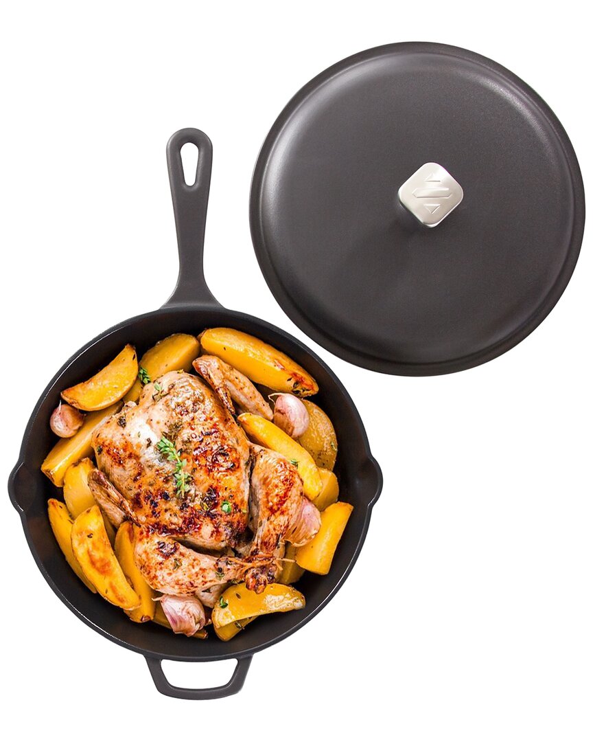 Dash Zakarian 4.5qt Cast Iron Deep Skillet In Black