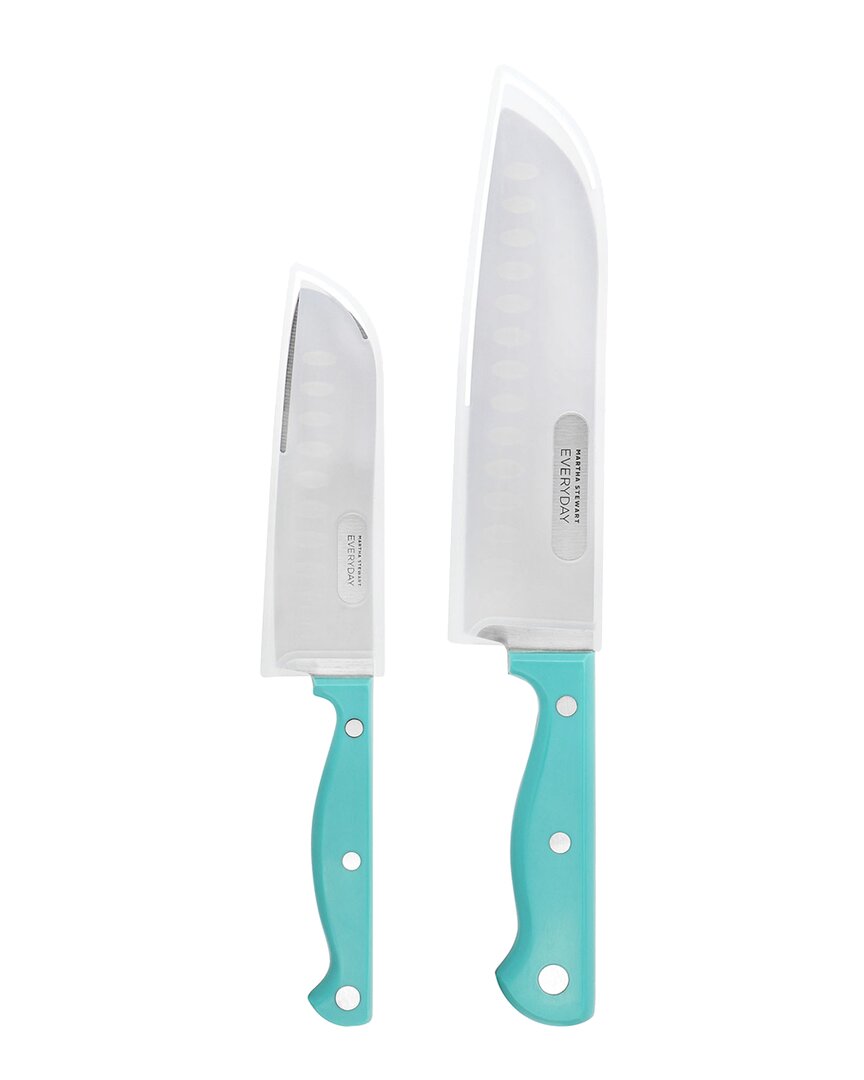 Martha Stewart Everyday Keswick 2pc Santoku Knife & Sheath Set