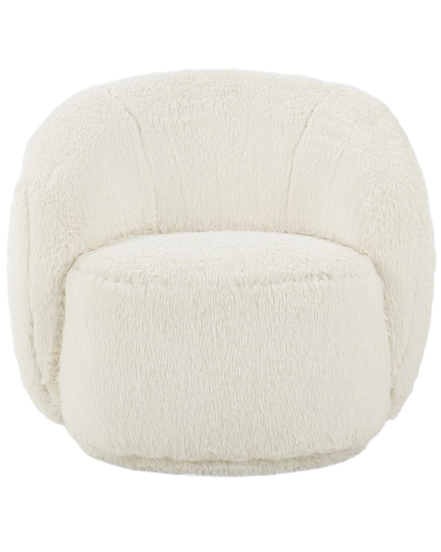 Classic Home Adley Upholstered Plush Swivel Chair