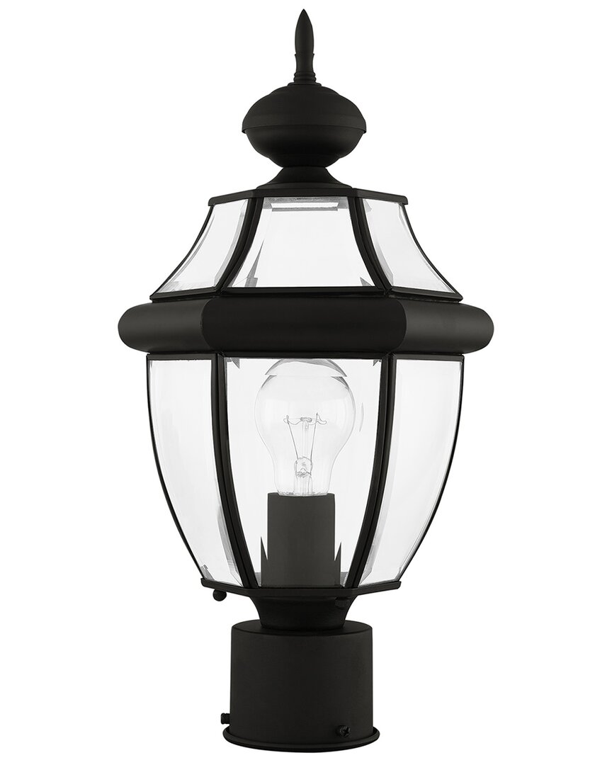 Livex Lighting 1-light Outdoor Post Top Lantern In Black