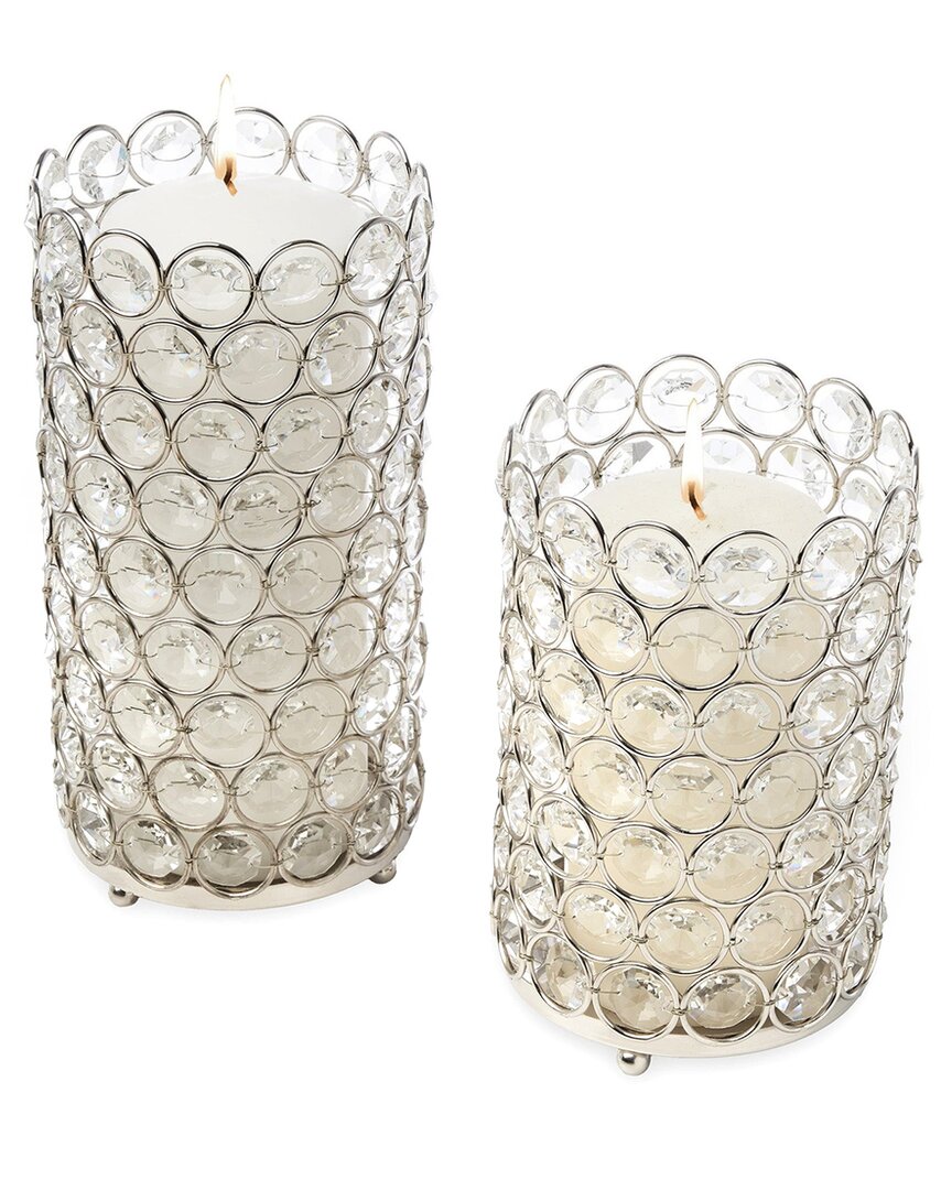Godinger Glam Pillar Candle Holder Set