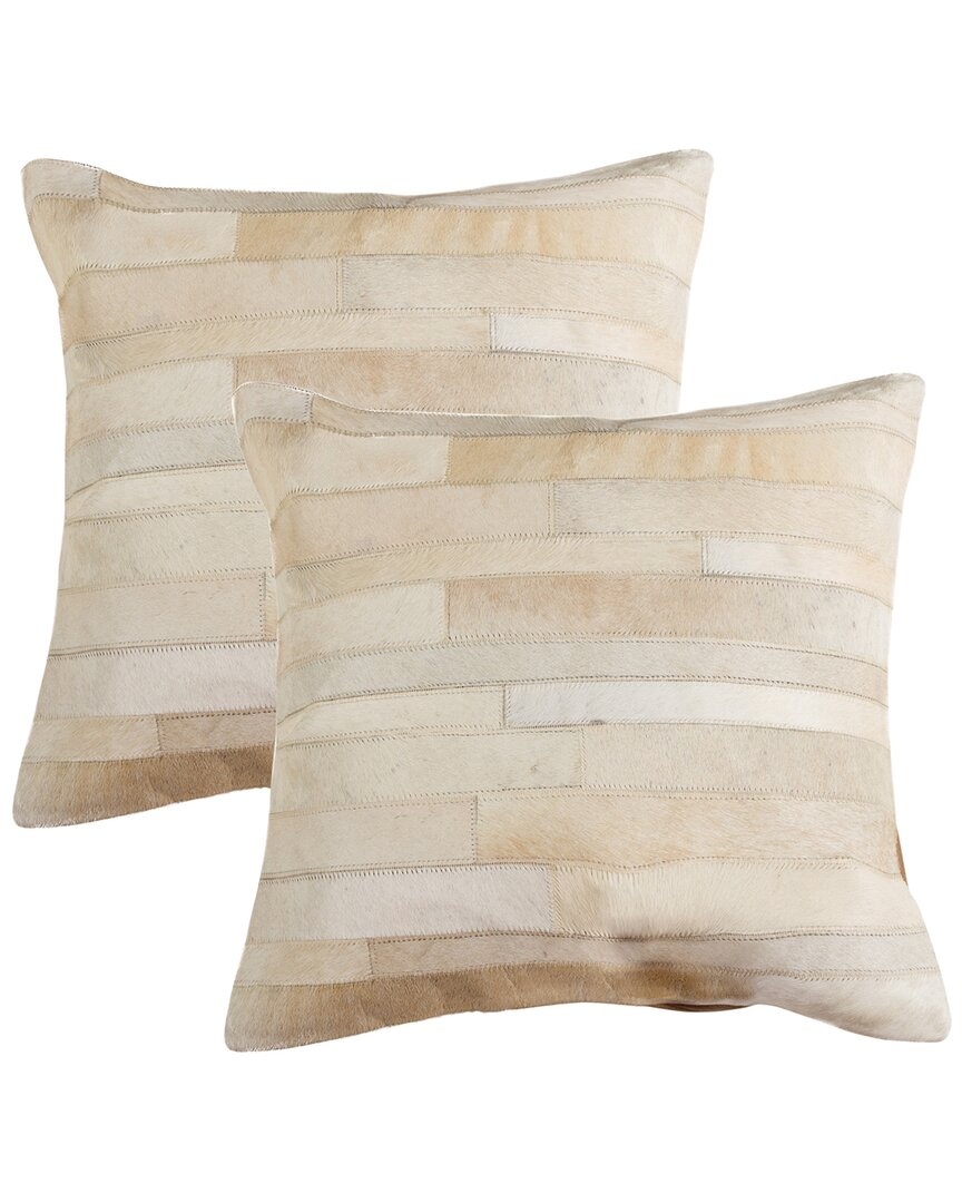 Natural Group Pack Of 2 Torino Madrid Pillow In Neutral