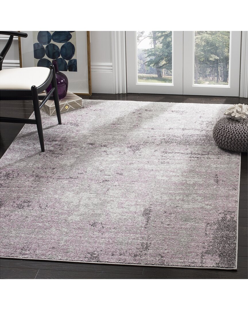 Safavieh Adirondack Vellune Power Loomed Rug Light Grey / P In Gray