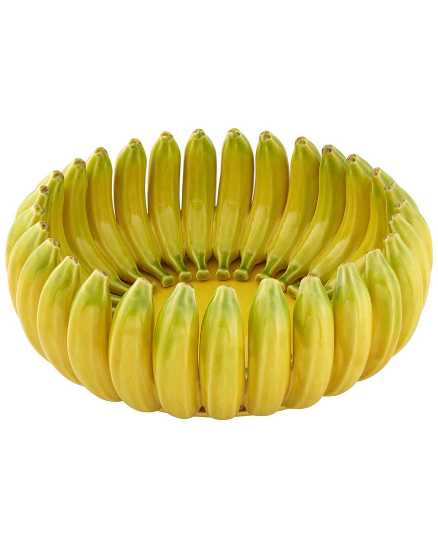 Bordallo Pinhiero Banana Madeira Centerpiece