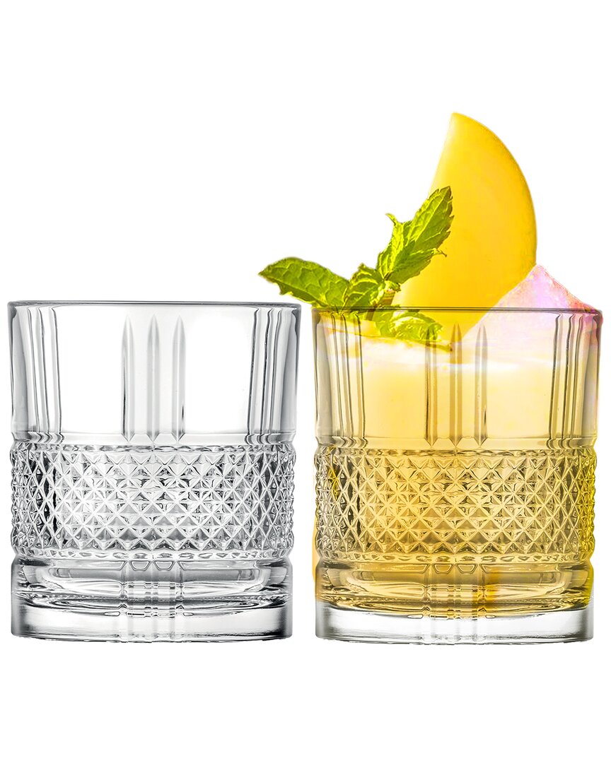 Barski Set Of 2 Double Old Fashioned 11oz Tumbler Glasses