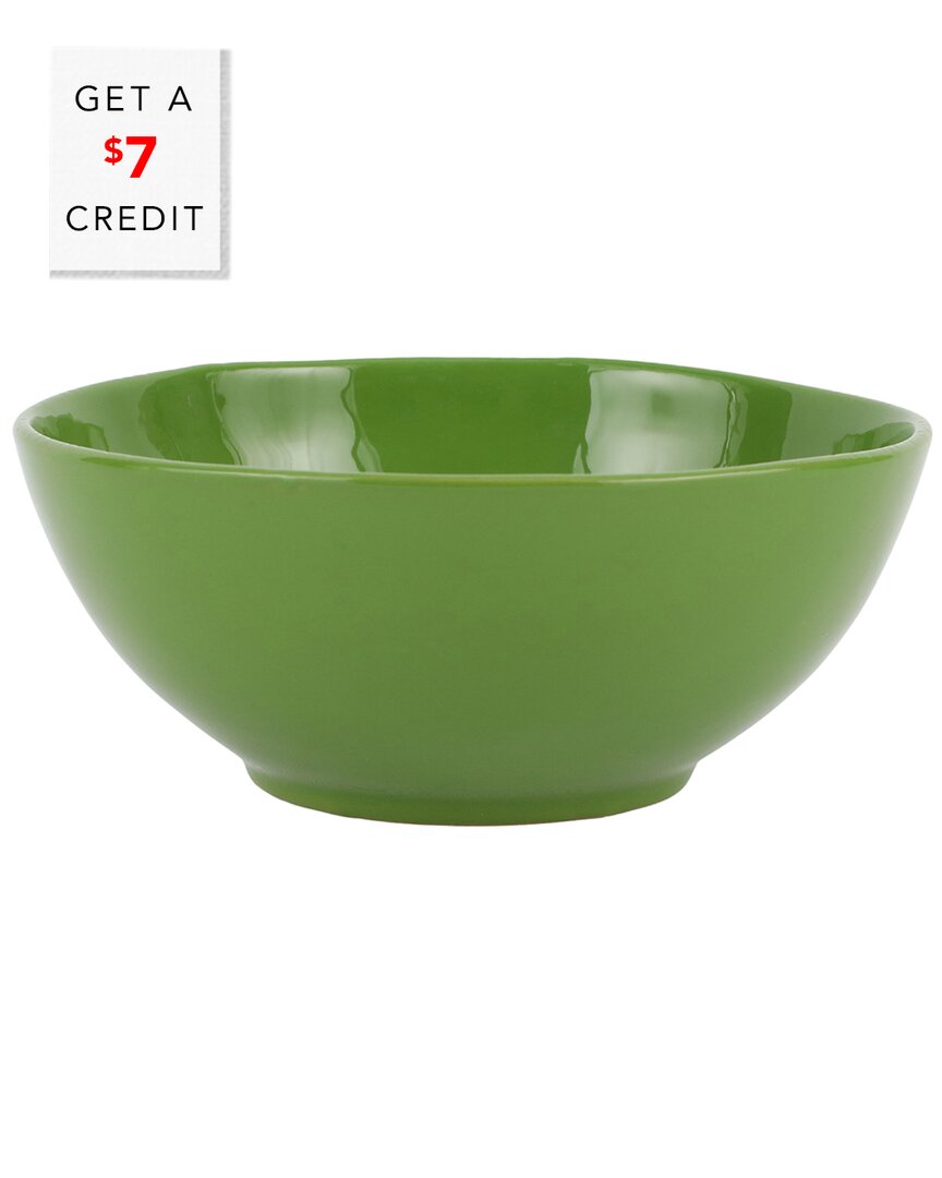Shop Vietri Cucina Fresca Small Serving Bowl With $7 Credit In Green