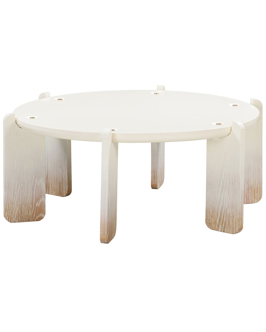 Tov Furniture Gloria Oak Coffee Table In White