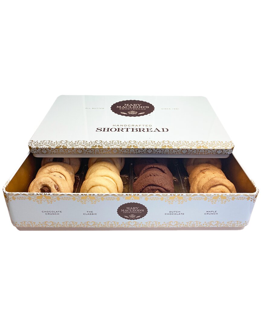 Mary Macleod's Shortbread Mary Macleod's Variety Signature Cookie Tin Shortbread Cookies Gift, 24 Cookies In No Color