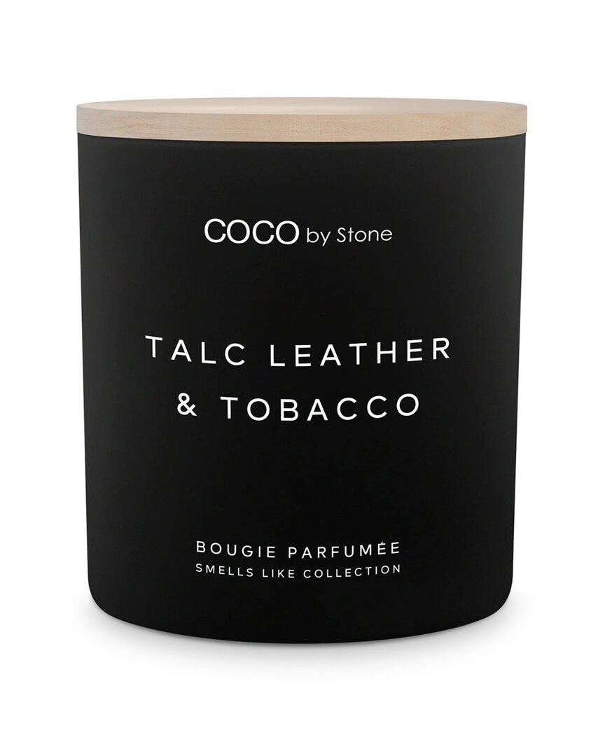 Coco By Stone Smells Like Talc Leather & Tobacco 15oz Coconut Wax Candle