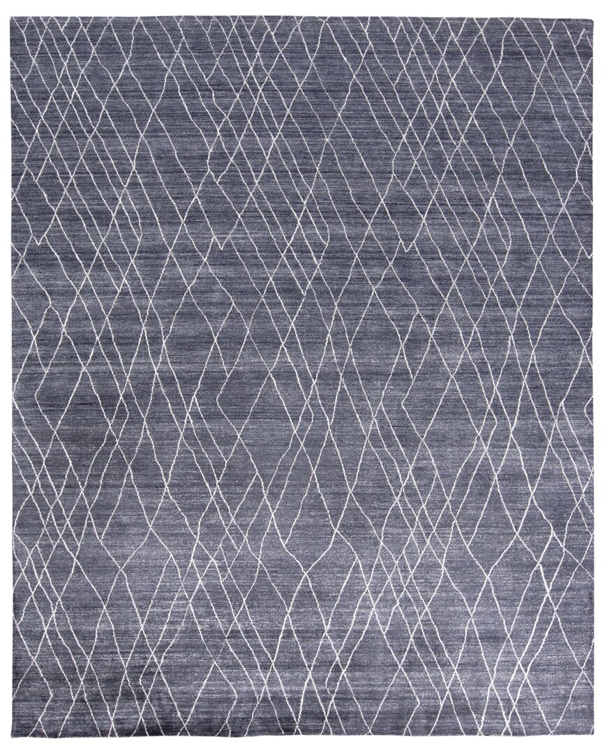 Shop Verlaine Miska Modern Minimalist Line Work Rug In Blue