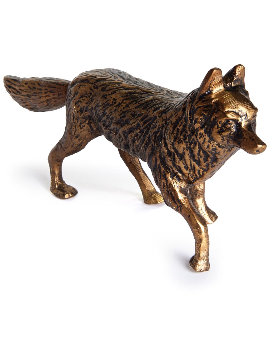 Napa Home & Garden Sly Fox Sculpture In Gold