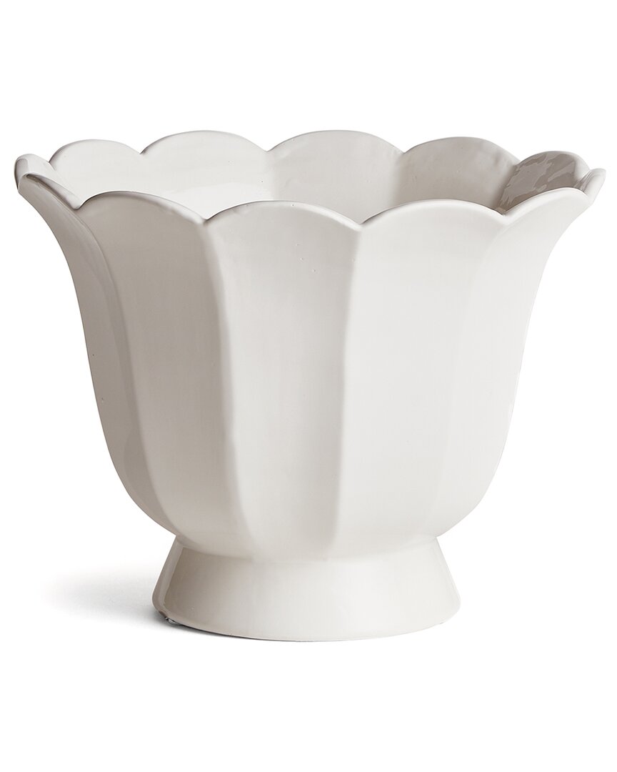 Napa Home & Garden Mirabelle Large Fluted Cachepot In White