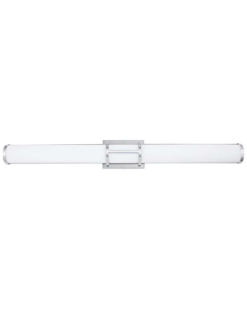 Eglo Ramaro 1 Light Integrated Led Bath/vanity Light With Chrome Finish & White Acrylic Shade