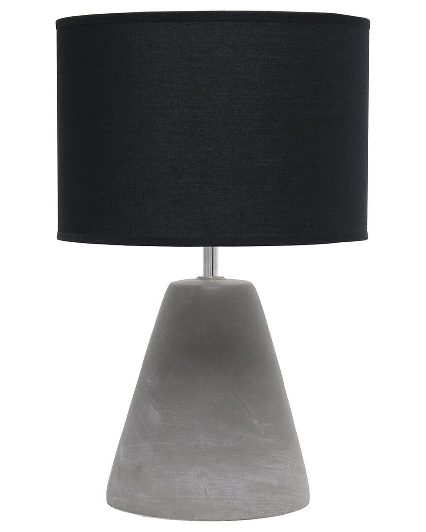 Lalia Home Laila Home Pinnacle Concrete Table Lamp In Black