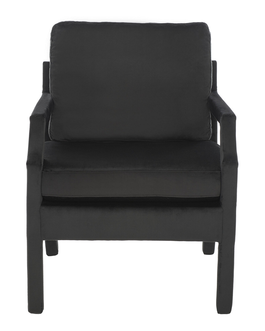 Safavieh Genoa Upholstered Arm Chair In Black