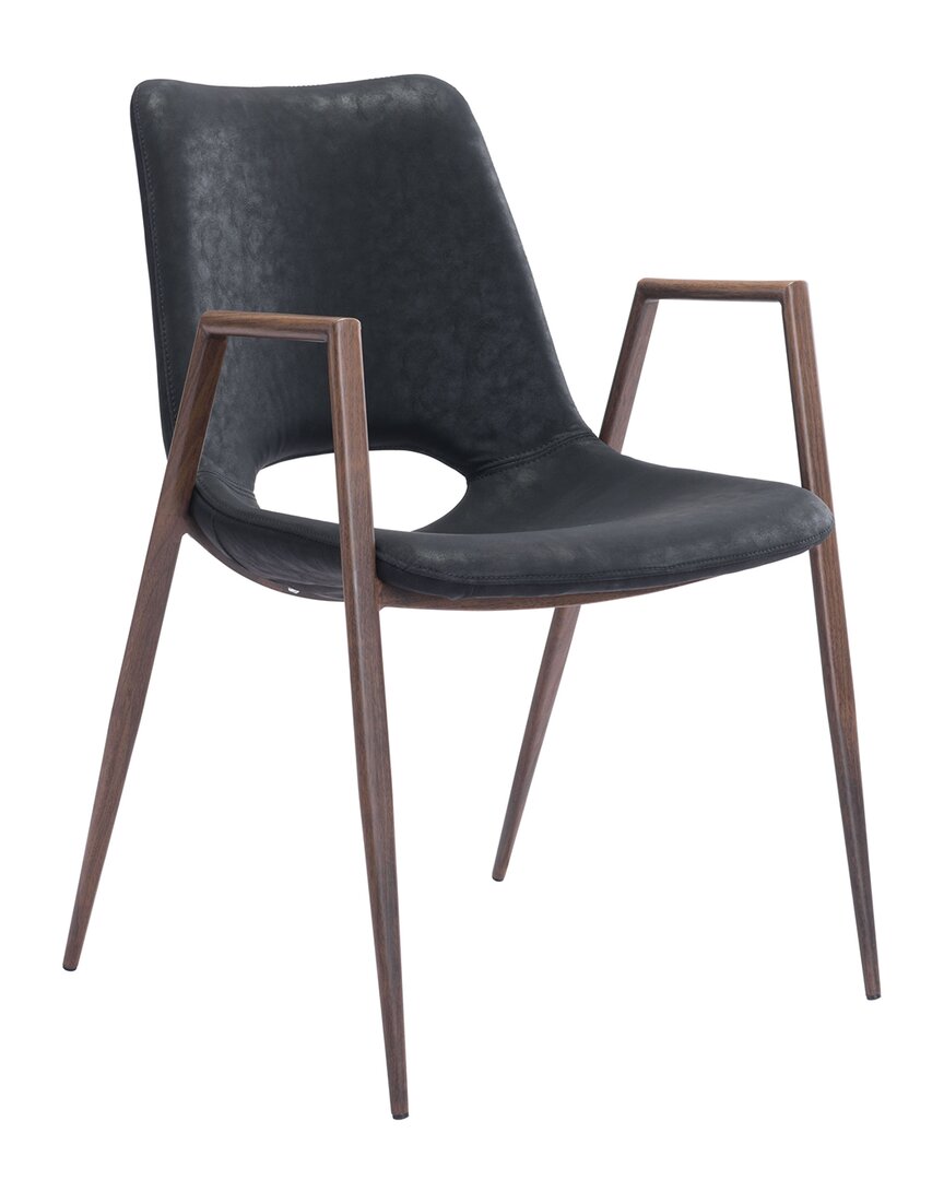 Shop Zuo Modern Desi Dining Chair (set Of 2) In Black