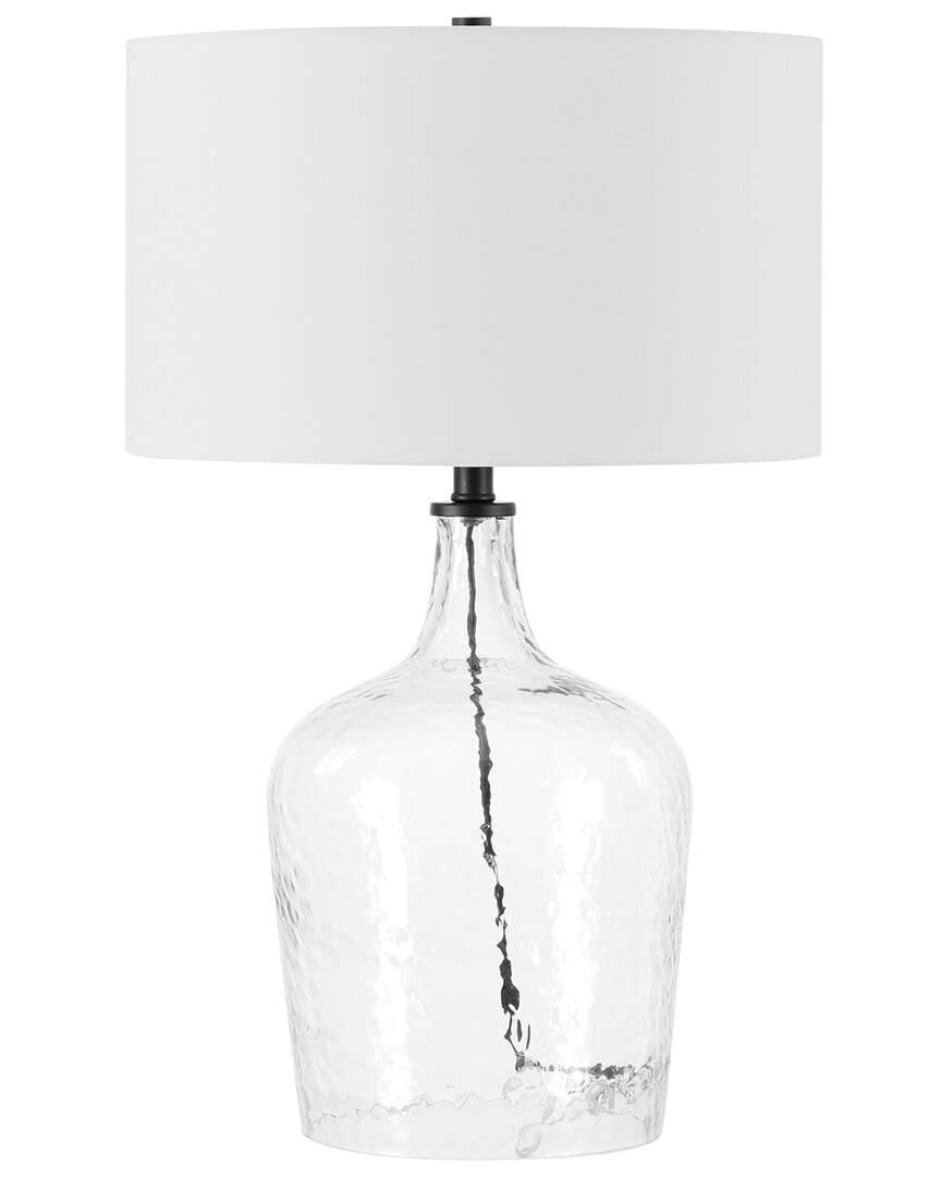Abraham + Ivy Casco 24 Tall Table Lamp With Fabric Shade In Tex In Clear
