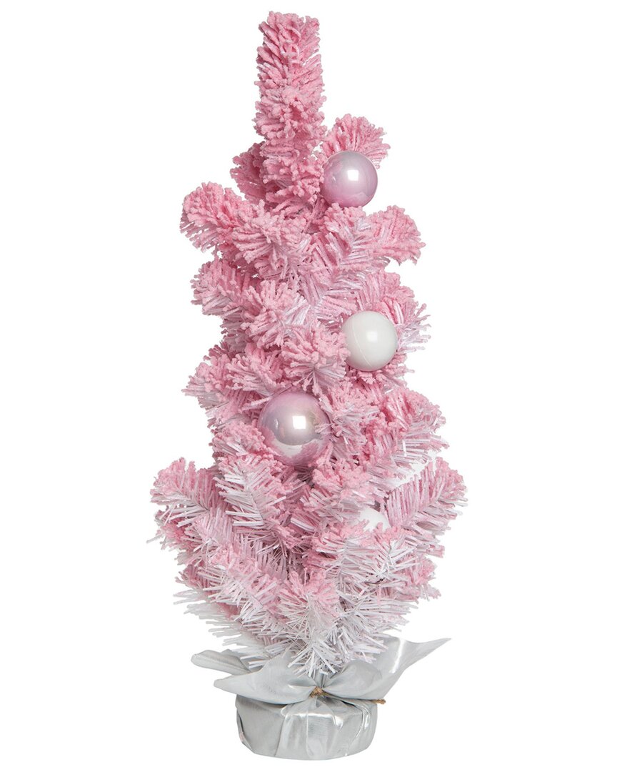 Transpac Artificial 24in Multicolored Christmas Celebration Tree