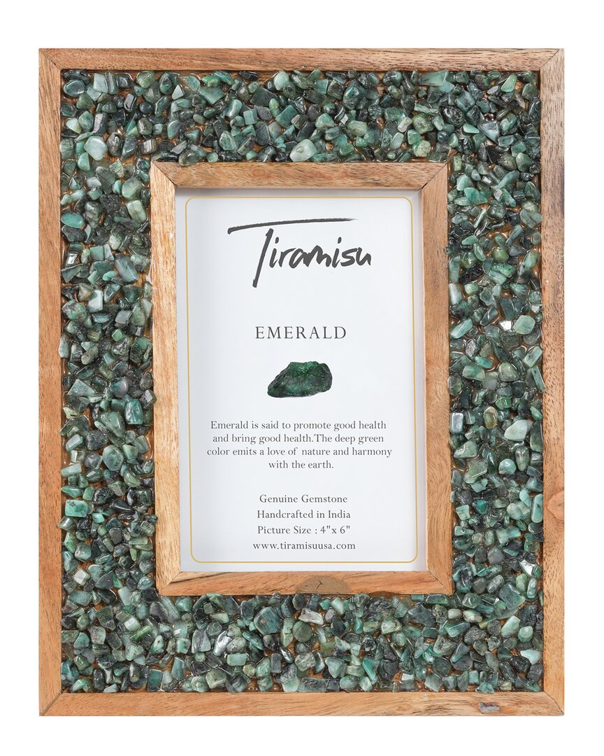 Tiramisu Glistening Emerald Picture Frame In Green