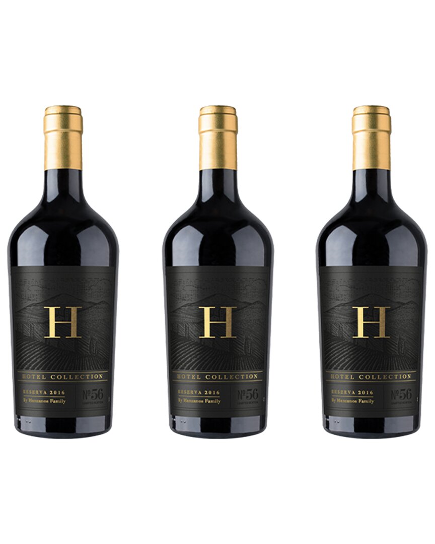 Hotel Collection Reserva 56 By Manzanos Family: 3 Bottles In Black