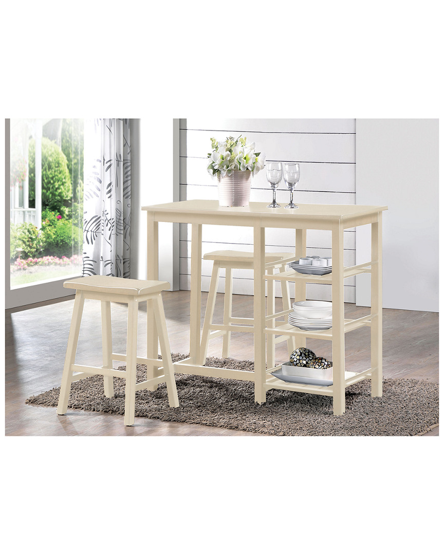 Acme Furniture Nyssa Counter Height Set 3pc Set