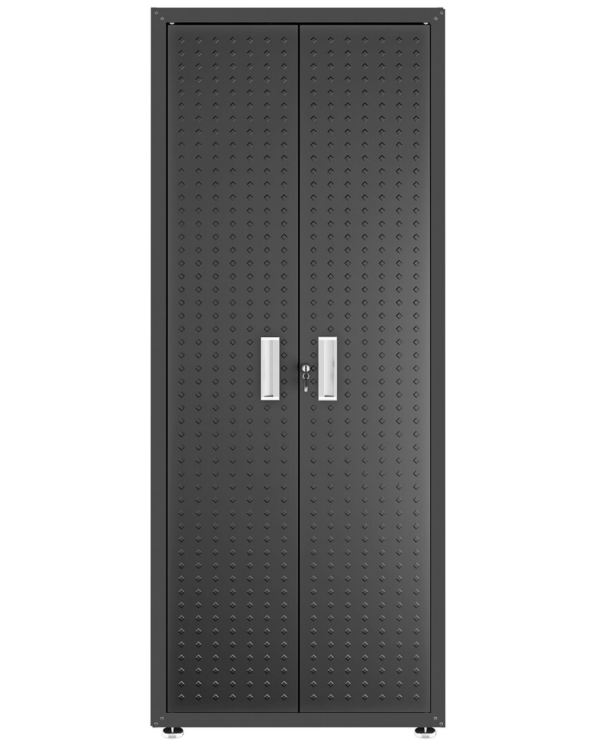 Manhattan Comfort Fortress 75in Tall Garage Cabinet In Grey