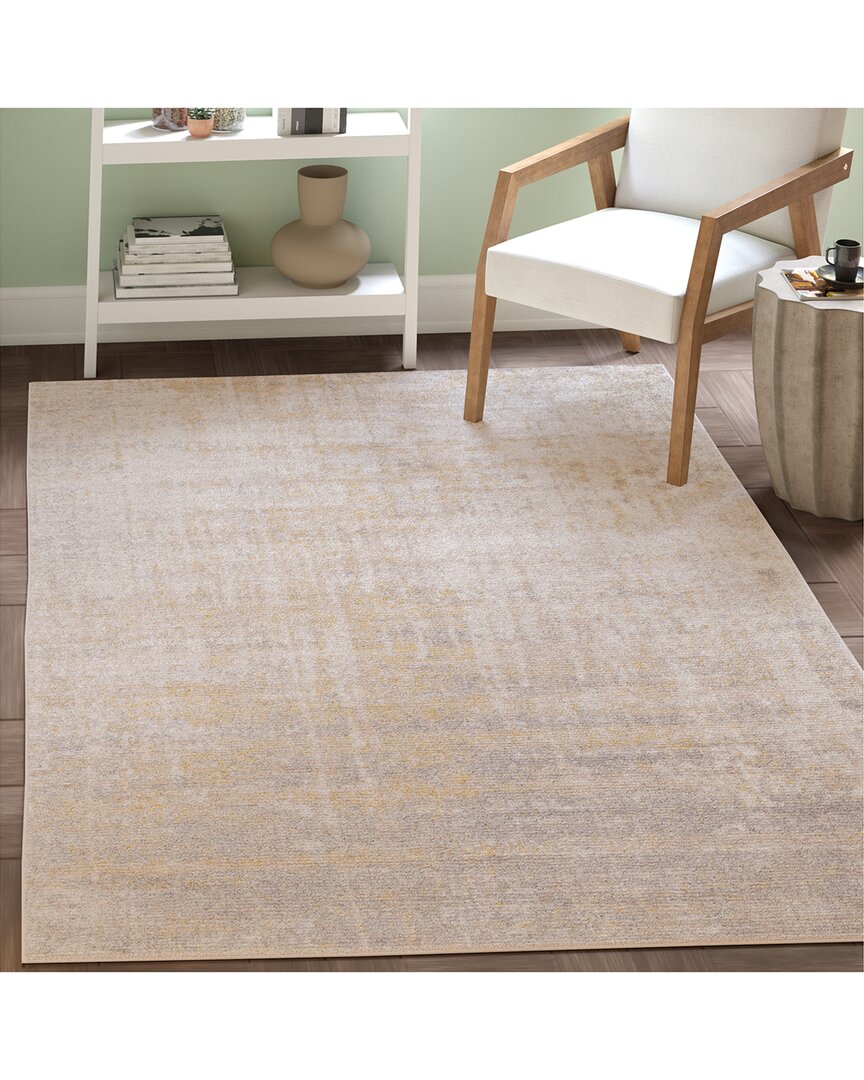 Safavieh Adirondack Machine Made Area Rug, Creme / Gold Contemporary Style Easy Care In Multi