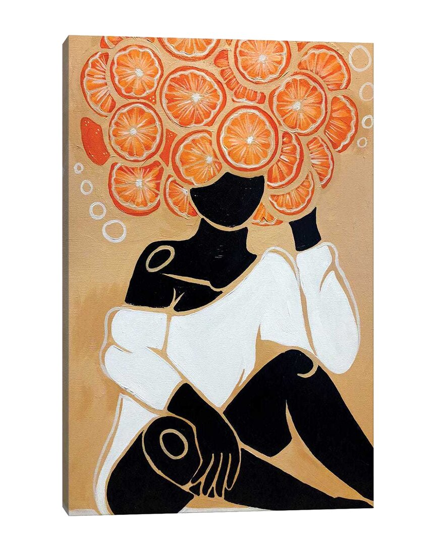 Icanvas Tangerine By Colored Afros Art Wall Art