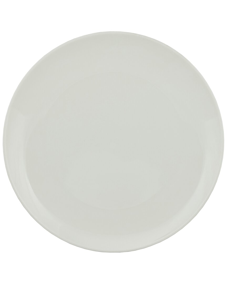 Ten Strawberry Street Set Of 6 Whittier Flat Plates In White