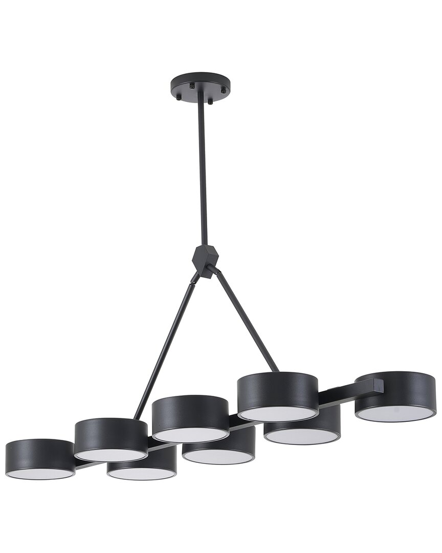 Bethel International 8-light Led Chandelier With Round Accent Shades