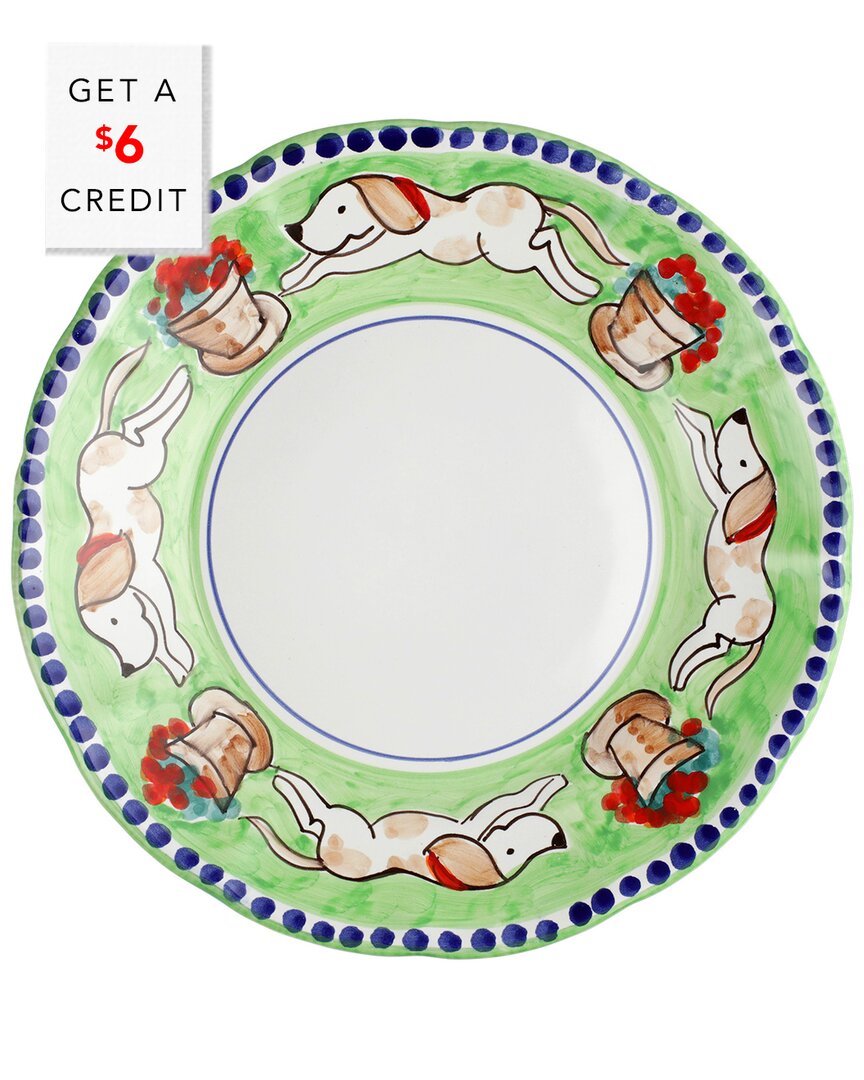 Shop Vietri Campagna Cane Dinner Plate With $6 Credit In Green