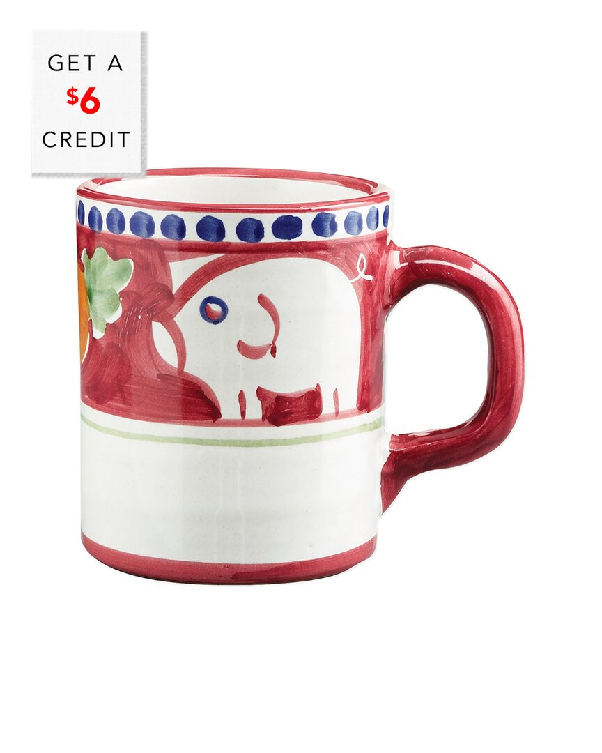 Shop Vietri Campagna Porco Mug With $6 Credit In Red