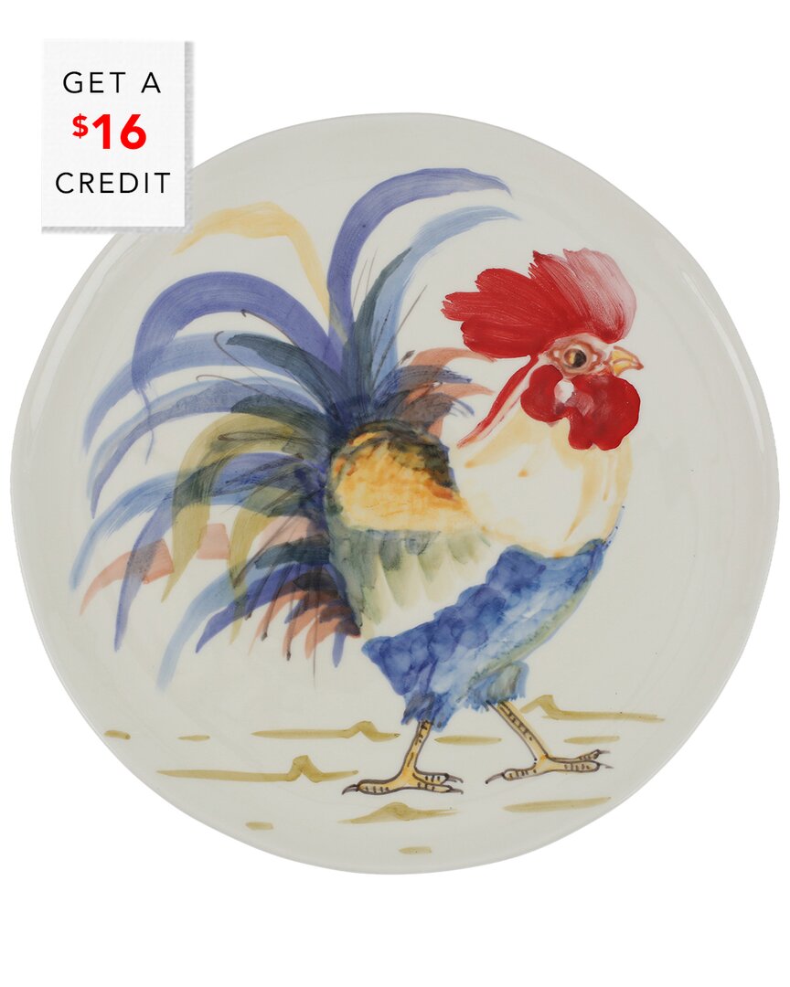 Vietri Gallo Round Platter With $16 Credit In Multi