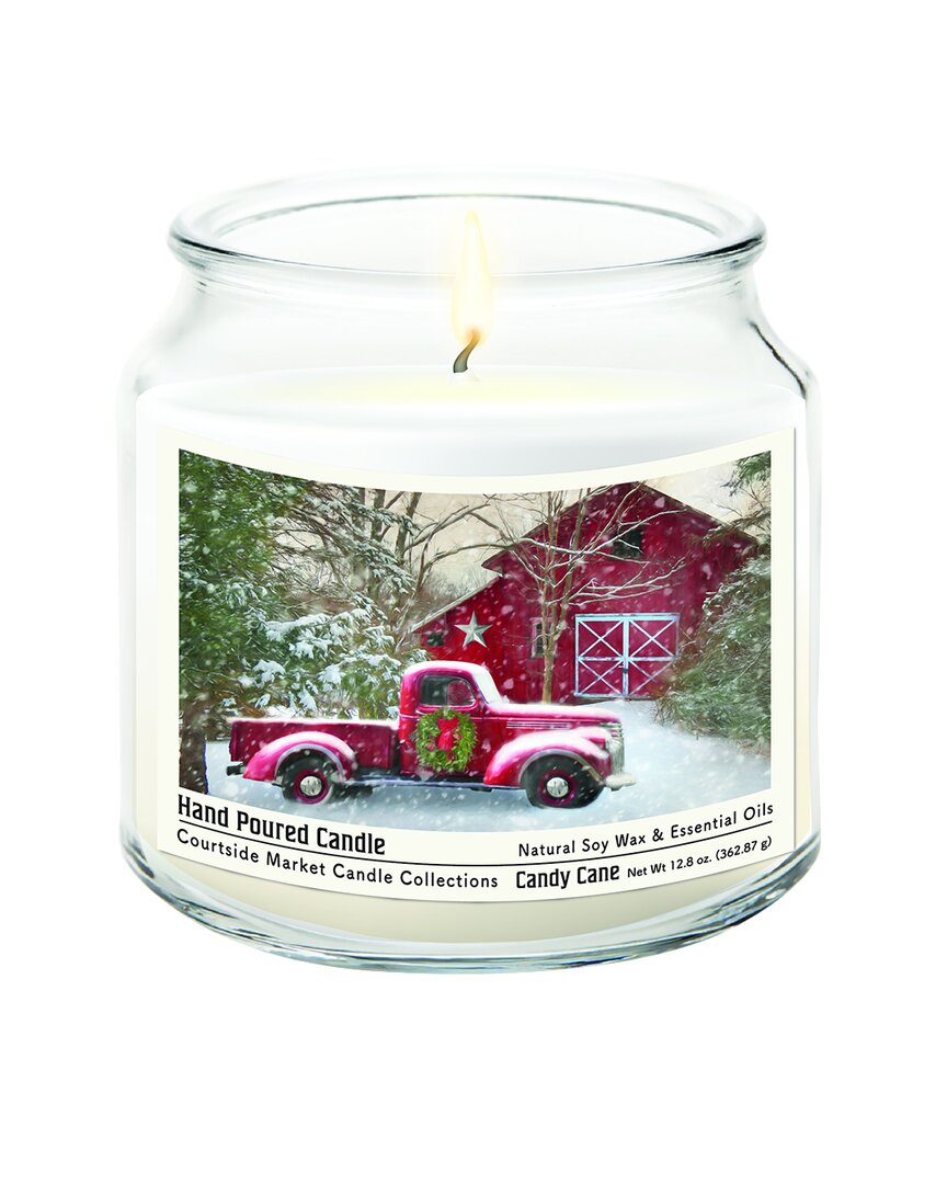 Courtside Market Wall Decor Courtside Market Barn With Truck Hand-poured Soy Wax Candle In Multi