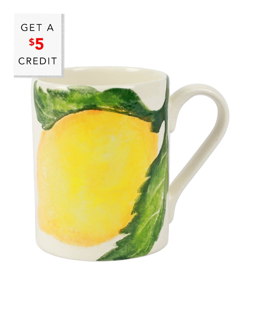 Vietri Limoni Mug With $5 Credit In Yellow